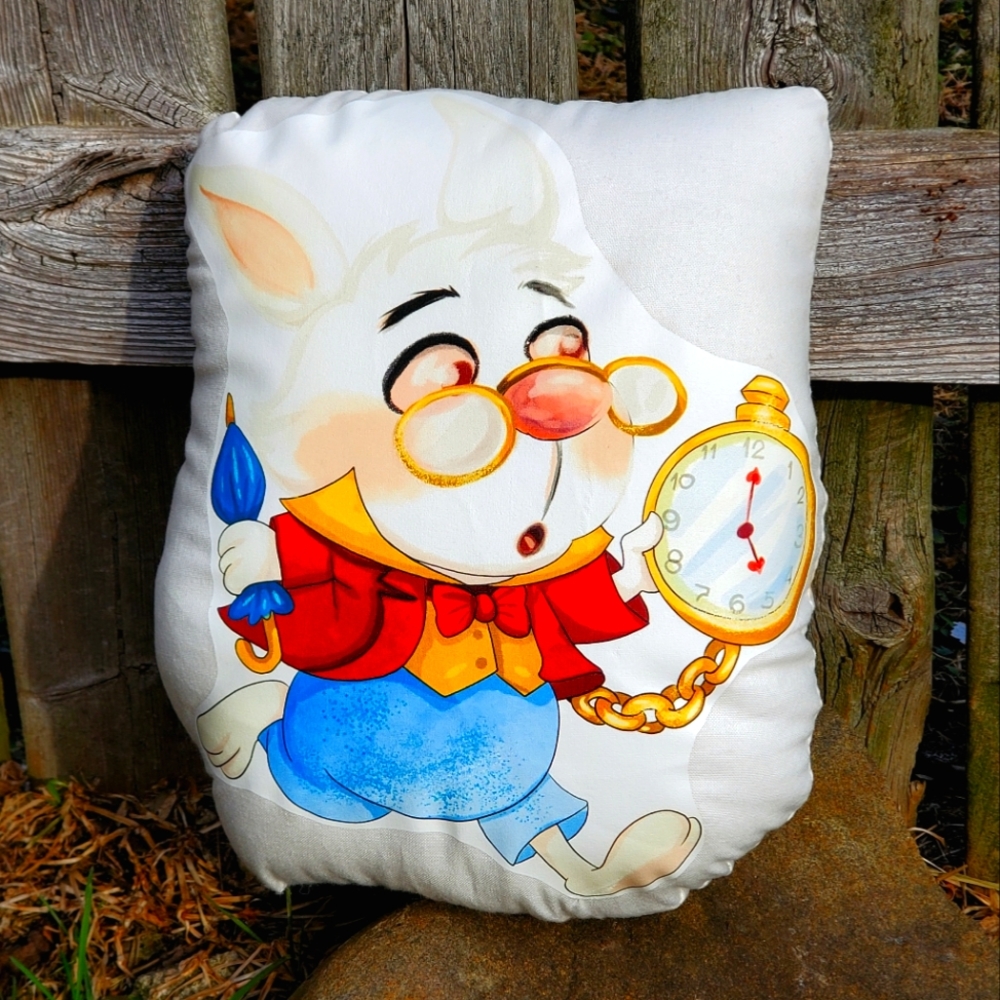 Alice In Wonderland White Rabbit Pillow Pal. New.